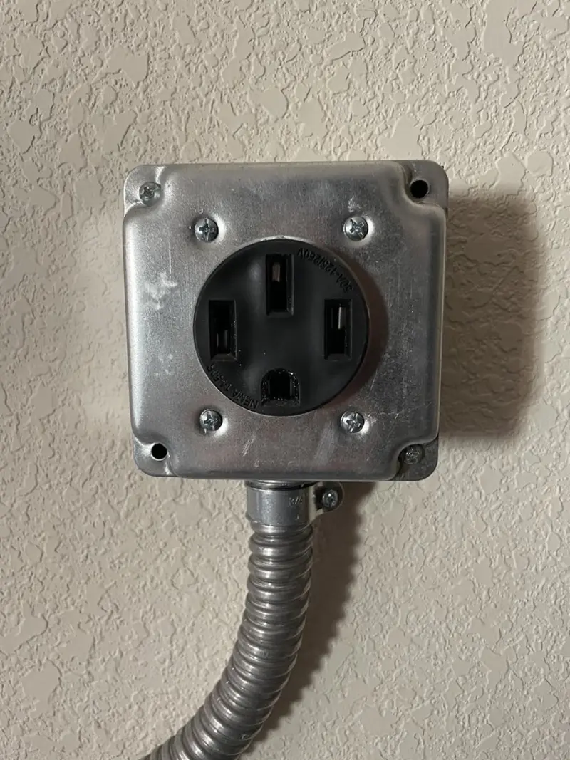 NEMA 14-50 outlet installed for Smart Home Electrical in Sterling Heights